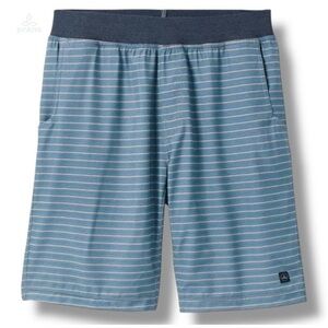 NWT - prAna Men's Super Mojo Short II Size XS in Grey Micro Stripe